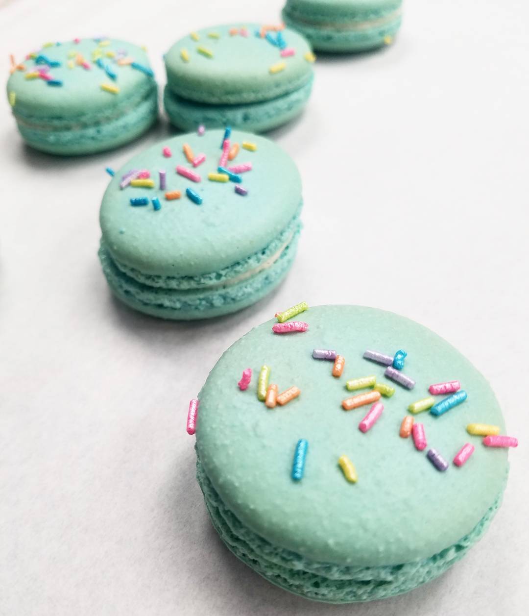 party favor custom gift catering catered baked macaron french sprinkles order online personalized convenient snack delicious