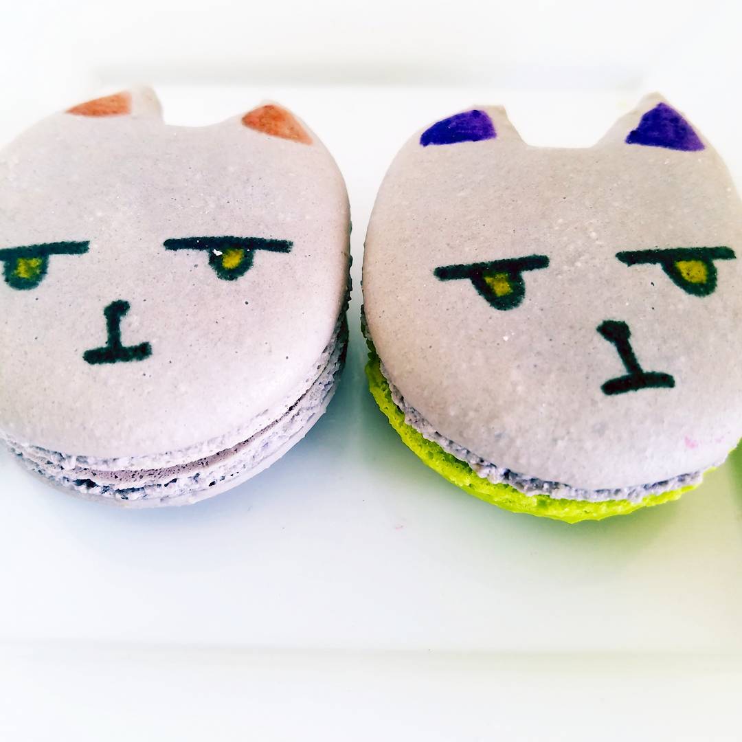 Not Amused? Our doughnuts (and macarons) will make you happy! Open til 1pm 😊 @bellekitchenokc @bellekitchendd #macaron
