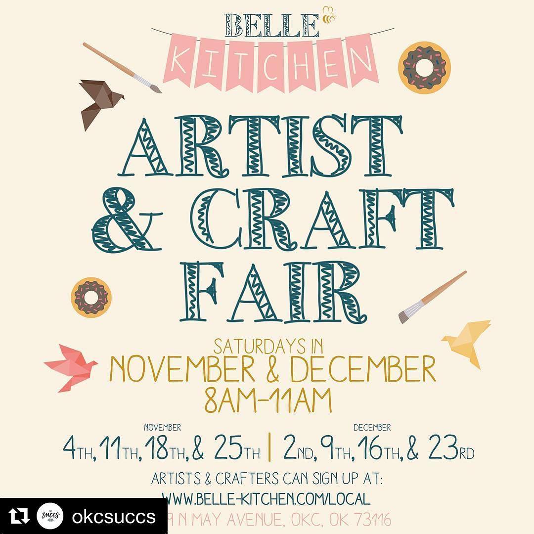 This is awesome! So excited for THIS SATURDAY! Thanks for giving us a shout out @okcsuccs and we are excited to see you there 🌿🍩😍 #Repost @okcsuccs ・・・
We are looking forward to attending every date listed at this craft fair! Come by and see us, and mention this post to receive $4 off any item! Thanks Belle Kitchen for having us! 😍🌿🍩 #keepitlocalok #craftfair #artist #craft #succulents #yay #happy #bellekitchenokc