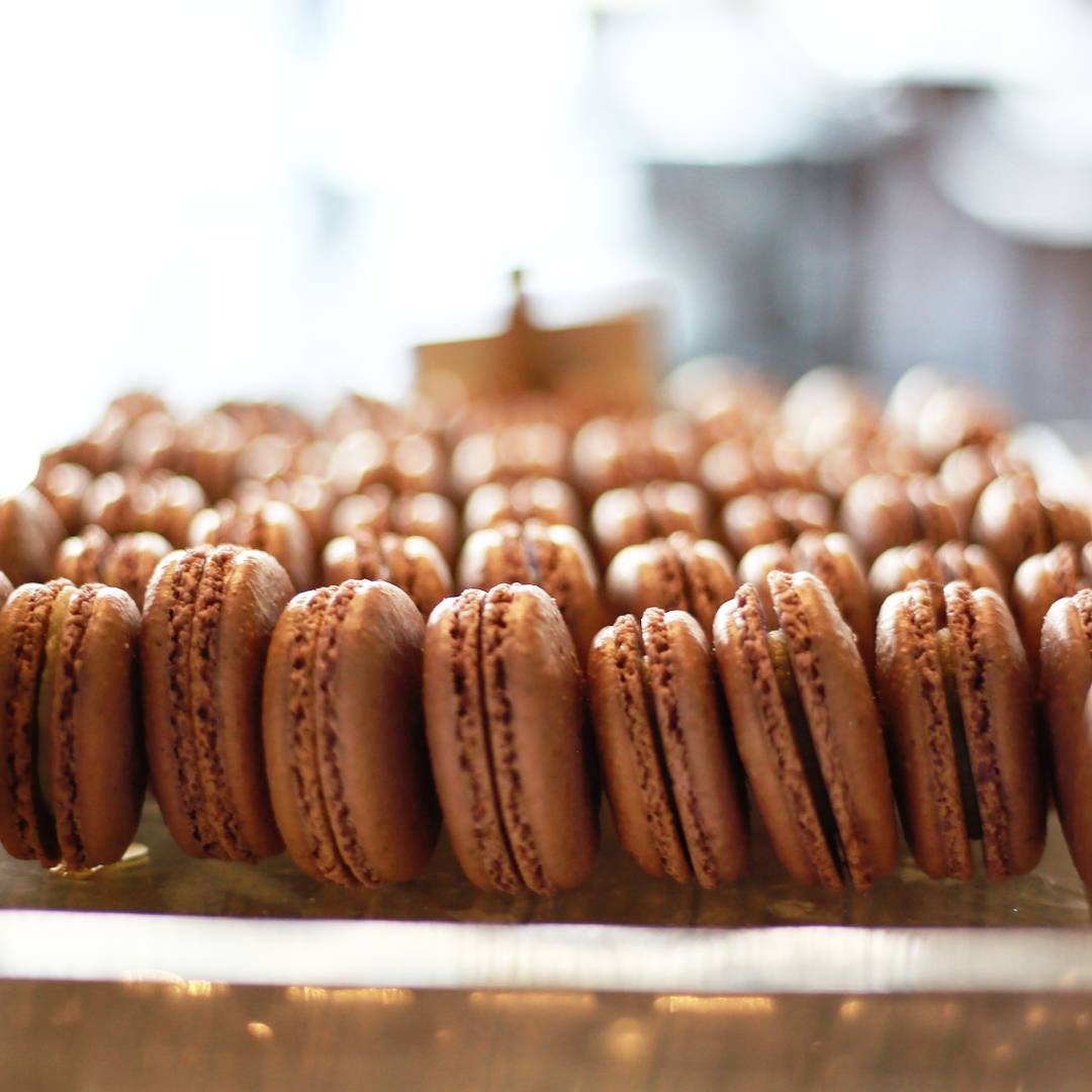 Dark Chocolate Macarons. Pure Dark Belgian Chocolate.

At Belle our skilled Bakers and Chefs make Macarons by hand  with new and wonderful flavors coming into the case daily! Open ’til 5pm tonight!

@bellekitchenokc #macaron